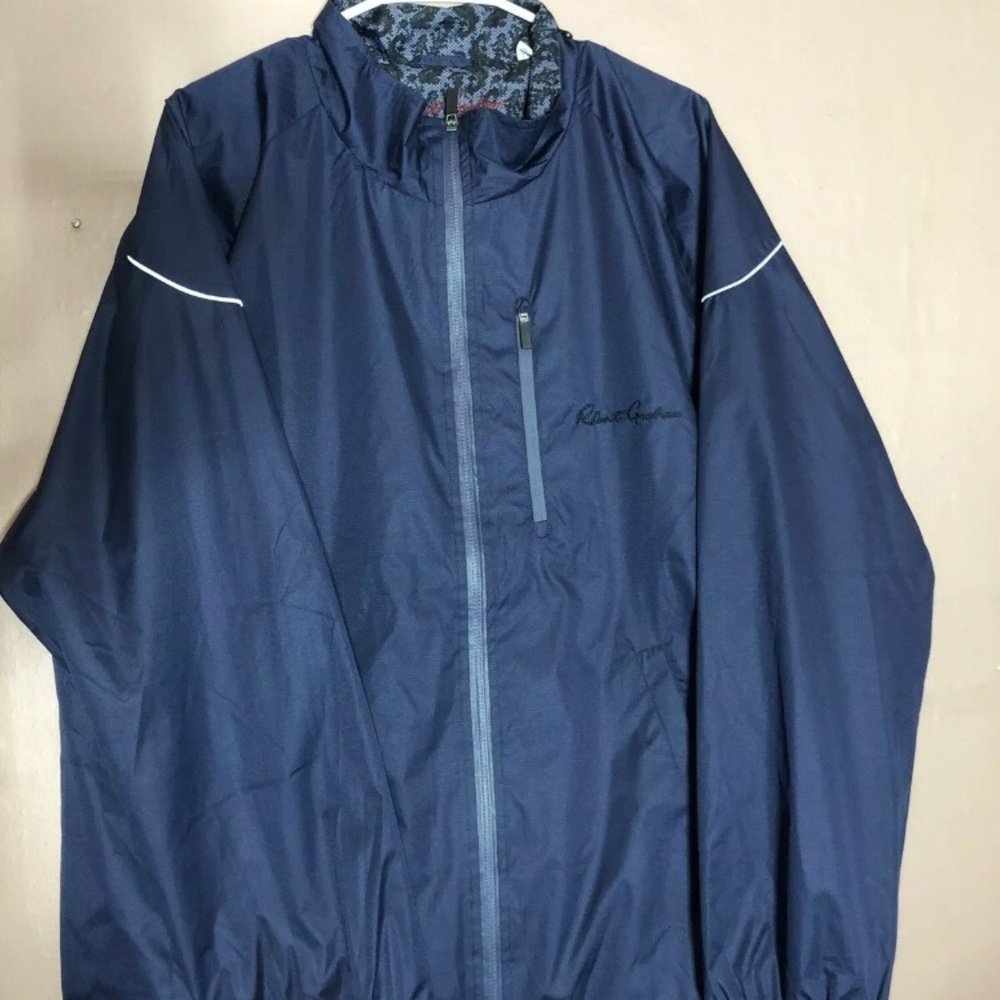 Robert Graham Sz 3XL Wind Breaker NWT Mens Blue